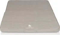 Faltbare Reisematte Orthopädisch Roanoke aus Laser gestepptem Kunstleder 100 x 80cm Grau