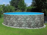 Basen Mountfield Azuro 300 3,6 m x 0,9 m o wyglądzie kamienia