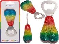 Metall-Flaschenöffner, Testikel, Regenbogen