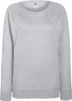 Fruit of the Loom 62-146-0 | Lady-Fit Lightweight Raglan Sweatshirt / Pullover - Farbe: Heather Grey - Größe: XL