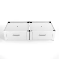 Wasophoogte Waschmaschinen Untergestell mit schublade - Doppelt - waschmaschinen unterschrank - 54x127x31 cm