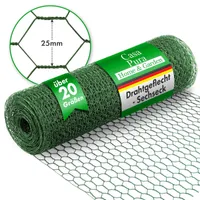 Drátěný plot Zelený plášť Králičí pletivo Velikost: 25 mm Výška: 50 cm Délka: 10 m
