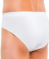 HERMKO 8300 Herren Slip aus Baumwolle / Elasthan, Größe:D 5 = EU M, Farbe:weiß