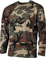 MFH US Shirt, langarm, 170 g/m², woodland