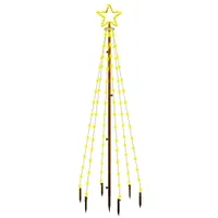 LED-Weihnachtsbaum mit Metallstange 1400 LEDs Warmweiß 5 m – Urban