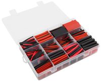 Schrumpfschlauch-Set McPower, 560-teilig in Sortimentsbox, rot & schwarz