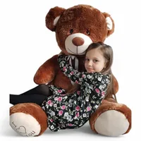 XXL Teddybär 160cm | Plüschbär Stofftier Kuscheltier Plüschtier Teddi Bär | Farbe Braun