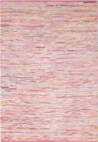MY-RUG Fleckerlteppich,Rajesh, 170x120, Chindi-Teppich pink, aus recycelten Baumwollresten, Fleckerl, handgewebt, wendbar, rechteckig