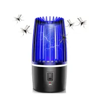Insektenvernichter,UV LED elektrischer Mückenmörder,Moskito Kontrolllampe mit warmem Nachtlicht Modus,2000 mA USB Aufladen mit Akku
