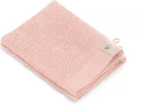 Soft Baumwolle waschlappen/waschhandschuh 16x21cm rosa (2 stück)
