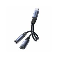 Joyroom SY-C02 2in1 DAC-Adapter USB-C auf USB-C / 3,5-mm-Miniklinke – Schwarz