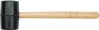 Gummihammer mit Holzstiel, 450 g, ø 55 mm, Fliesenleger Ausbeul-Hammer Holzgriff, Durchmesser:55mm