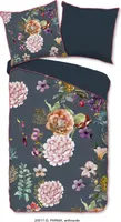Descanso Satin-Bettwäsche-Garnitur Parma Farbe Anthracite Größe 135x200+80x80