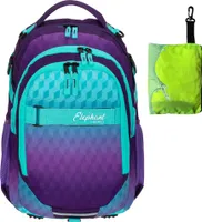 Schulrucksack Elephant Hero Signature Rucksack Schulmappe Schultasche Mädchen 12868 Violet Cube + Regencover