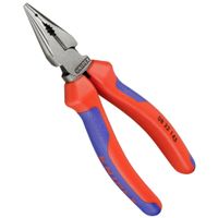 KNIPEX 08 22 145 Szczypce uniwersalne z uchwytami wielokomponentowymi, czarne, atramentowane 145 mm