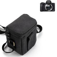 K-S-Trade Umhängetasche kompatibel mit Canon EOS M50 Schulter Tasche Tragetasche Kameratasche Fototasche schwarz Schutzhülle Zubehörtasche