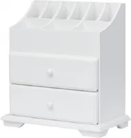 Make-up-Kosmetik-Organizer-Box mit Lippenstift Eyeliners Pinselhalter und Schubladen zum Aufbewahre