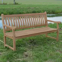 3 Sitzer Gartenbank PATRICK 150 cm Sitzbank Bank Gartenmöbel Garten Teakholz