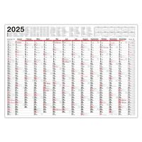 Wandkalender 2025 groß mit Feiertagen und Ferien DE, AT | Jahresplaner 2025 Wandkalender 100x70 cm | XXL Wandkalender 2025 gerollt