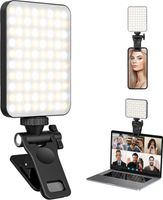 Ringlichter, Selfie Licht, mit Clip, LED Videoleuchte, Kamera Licht dimmbare 3000-6500K, 3 Lichtmodi