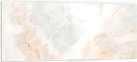 DEQORI Küchenrückwand Glas 125x50 cm 'Marmorsteinstruktur' Spritzschutz Bad Rückwand