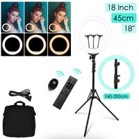 10" LED Dimmbar Ringleuchte Ringlicht für Selfie Live Makeup Studiolicht YouTube 