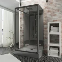 Komplettdusche SCHULTE Bali 85 x 115 x 215 cm schwarz