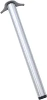Tischbein Edelstahl Optik Höhe 820 mm TFD23 Metall Ø 60 mm inkl. Befestigungsmaterial