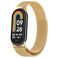 Milánsky remienok s magnetickou sponou pre Xiaomi Mi Band 8 Gold