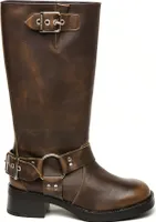 Steve Madden Steve Madden Beau Boot - Braunes Leder Damenstiefel mit Schnallendetails Größe 42