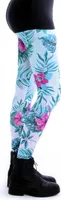 cosey - Blumen-Leggings (Einheitsgröße) - Design Tropenpflanzen