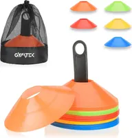 Gymtek® Označovacie kužele - 50 kusov - dopravné kužele, kužele, pylóny na tréning - slalom, futbalové tréningové doplnky, hokej, korčuľovanie