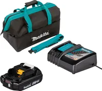 Makita BL1820B Akku Li-Ion 2,0 Ah 18V + DC18RC Schnellladegerät 18V in Tasche