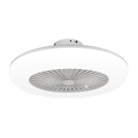 Noaton Deckenventilator mit Beleuchtung 11055W Callisto, Weiß, LED Dimmbar, 3 Farbtemperaturen, Fernbedienung, Timer, Durchmesser 55cm