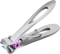 Nagelknipser Groß für Dicke Nägel, Breites Kieferöffnung Nagelzwicker Edelstahl Nagelschneider Nagelschere Scharfer Nail Clipper Nagelclipper für Fußnägel und Fingernägel mit Nagelfeile