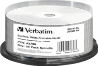 Verbatim - 25 x BD-R - 25 GB 6x - breite bedruckbare Oberfläche - Spindel