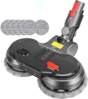 Wischaufsatz Elektrischer Nass Trocken Wischmopp-Kopf für Dyson V7 V8 V10 V11 V15 Animal mit Abnehmbarer Wassertank 6 Waschbarer Mopp
