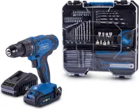 Scheppach mobile Werkstatt C-DTB74/1-X | 50 Nm | LED | Gürtelclip | 20V IXES | inkl. Akku-Bohrschrauber, Akku, Ladegerät und 74-teiligem Zubehörset