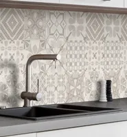 Küchenrückwand selbstklebend Mosaik beige Spritzschutz Folie - 340 x 60cm