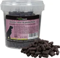 1 x 500g Schecker Hundebonbons mit Kaninchen - fettarm - Weich - Im Frischeeimer