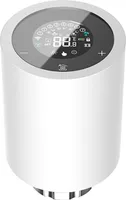 Thermostatisches Heizkörperventil, intelligentes Heizkörperventil, intelligentes Thermostatventil, unterstützt mobile App-Steuerung, Heizkörperregler für Zigbee, weiß