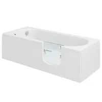 CASCADE Badewanne mit Tür/Seniorenbadewanne 150x70cm  Ausführung Rechts