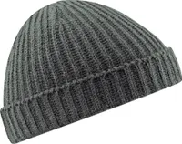 Beechfield Uni Retro Seemannsmütze / Winter-Beanie RW246 (Einheitsgröße) (Rauchgrau)