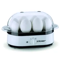Cloer 6081 Eierkocher mit akustischer Fertigmeldung, Kunststoff, weiß