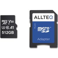 Allteq ALLMSDX512G-100/80V30, 512 GB, MicroSD, 100 MB/s, 50 MB/s