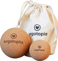 Ergotopia® Faszienball Set aus antibakteriellem & langlebigem Natur-Kork - nachhaltiger Massageball aus 100% Kork zur gezielten Selbst-Massage von Triggerpunkten & Verspannungen