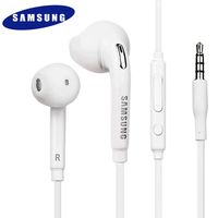 Originální sluchátka Samsung In-Ear Stereo Headset White EO-EG920BW 3,5mm konektor Galaxy S6 S7 S8 S9 S10 S10 Plus S8 Plus S10e S9 Plus A41 A51 A71 A40 A50 A70 A42 A12 A20e A21s A32 A20s Note 9 N960F