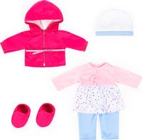 Bayer Design Vêtements Poupée 40-46 Cm - Ensemble Pantalon, T-Shirt Léopard Et Bonnet
