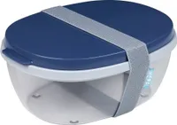 Mepal - Salatbox Ellipse - Nordic denim