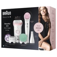 Braun Silk-épil 9 81683682 - Weiß - Pink - 40 Pinzette - Exfoliation - LED - Deutschland - 1 SensoFoil